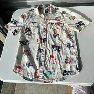 VOLCOM Men's button-down shirt Aloha Shred Medium Skater Surfer